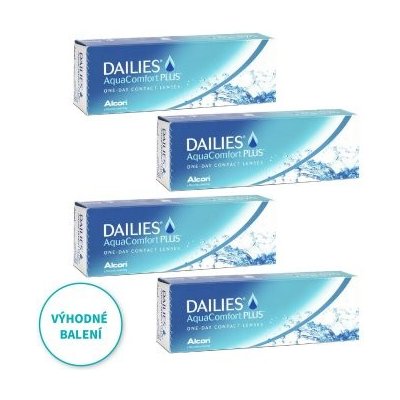 Alcon Dailies AquaComfort Plus 30 čoček balení 3+1 zdarma – Zbozi.Blesk.cz