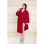 DKaren župan Eliza dlouhý červená – Zboží Dáma