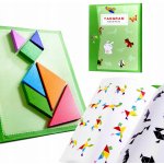 Bestent Dřevěný magnetický tangram pro děti – Zboží Dáma