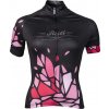Cyklistický dres Rosti EXPLORER dlouhý zip černo/růžový dámský