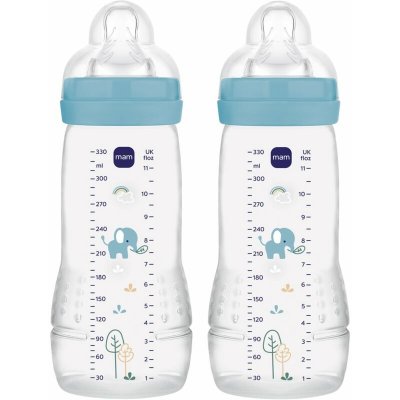 MAM Easy Active Baby Bottle dětská láhev Blue 2 x 330 ml – Zbozi.Blesk.cz
