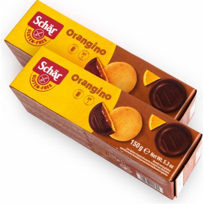 Schär Orangino polomáčené piškoty s pomerančovým želé bez lepku 150 g – Sleviste.cz