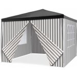 Garthen D71374 zahradní stan + 4 bočnice - 3 x 3 m, antracit – Hledejceny.cz