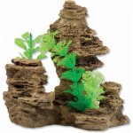Aqua Excellent Skála s rostlinou 14x10,5x13 cm – HobbyKompas.cz