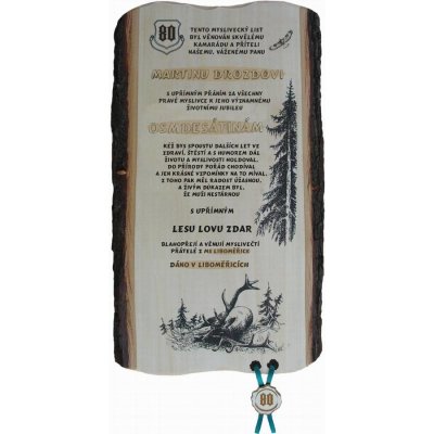 Dřevo Novák Gratulace myslivec č.743 Varianta: pergamen z překližky – Hledejceny.cz