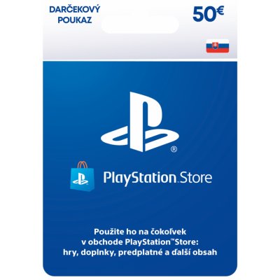 PlayStation dárková karta 50€ SK – Zbozi.Blesk.cz