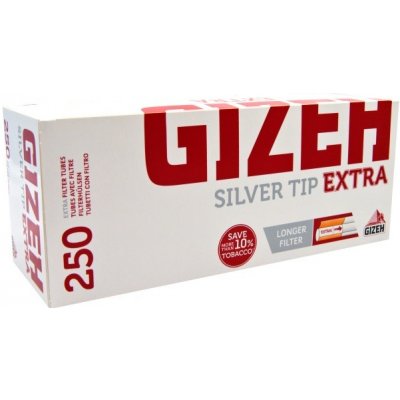 Gizeh Silver Tip Extra 250 ks cigaretové dutinky – Hledejceny.cz