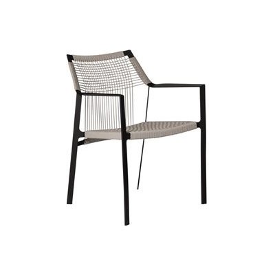 Tribu Jídelní křeslo Nodi, nerezová ocel white, výplet lankový off-white/linen – Hledejceny.cz