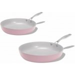 Elmich Základní sada 2 ks keramických pánví Vital - růžová – Zboží Dáma