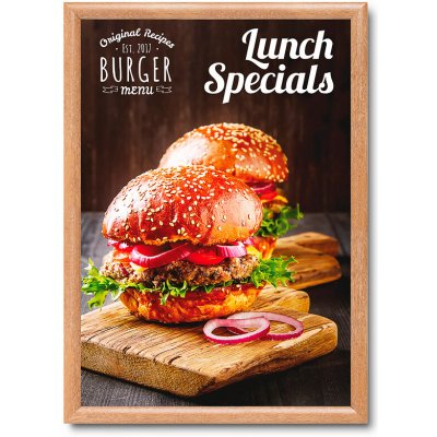 A-Z Reklama CZ Hliníkový rám profil 25 mm Ostrý roh dekor imitace Dřeva A2 – Zboží Živě