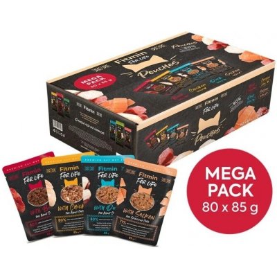 Fitmin For Life Cat Adult Beef Chicken Duck and Salmon 80 x 85 g – Hledejceny.cz