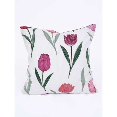 MKLuzkoviny.cz bavlna Renforcé Květy tulipánů fialové 40 x 40 cm – Sleviste.cz