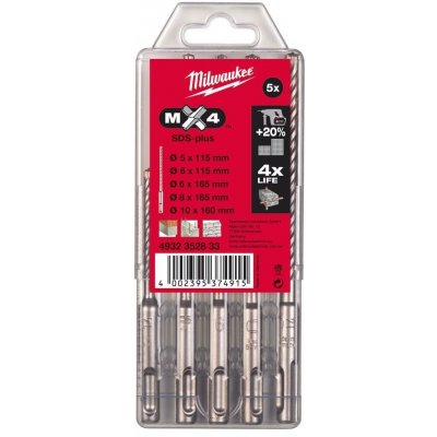 Milwaukee sada vrtáků SDS+ MX4 5ks – Hledejceny.cz