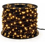 Easy Fix LED světelný řetěz FLASH, 100 m, teple bílá, 1000 diod, černý kabel, cívka – Hledejceny.cz