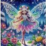 Norimpex Diamantové malování na plátně Zimní víla 23 x 30 cm – Sleviste.cz