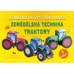 zemědělská technika traktory jednoduchá vystřihovánka – Zboží Mobilmania