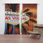 Sablio Závěs Fabulous Las Vegas: 2ks 140x250cm – Hledejceny.cz