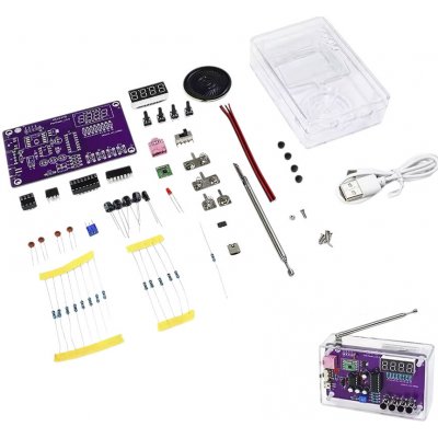 LaskaKit Stavebnice FM RADIO HU-017B RDA5807 87-108MHz – Zboží Živě