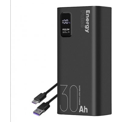 OBAL:ME EnergyPulse 30000mAh 22.5W Black OMPWB30K – Zboží Mobilmania