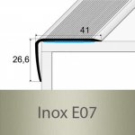 Profil Team Schodová hrana inox E07 41x27 mm 1,2 m – Sleviste.cz