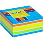 Samolepicí bloček Stick'n by HOPAX Kostka, 76 x 76 mm, 400 lístků, neon modrý mix – Hledejceny.cz