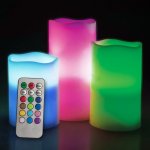 Retlux RLC 33 vosková LED svíčka 3ks Color