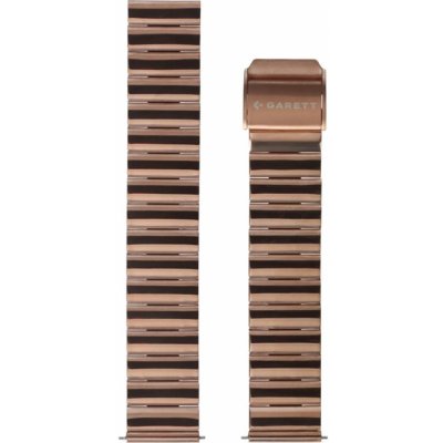 Garett řemínek 18 mm, zlatorůžový kovový, typ Solid rose gold - STRAP_GLD_STL_SOLID_18MM – Zboží Živě