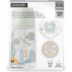 Suavinex sada láhev 270ml + dudlík fyziologický + klip Dreams zelená – Zboží Dáma