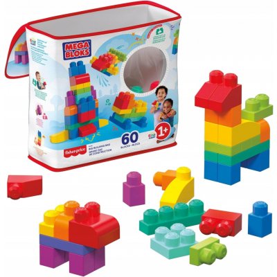 Mega Bloks First Builders Big Building bag boys 60 ks – Sleviste.cz