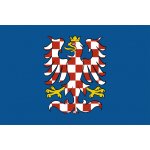 Moravská vlajka (modrá) - 60 x 90 cm - tunel, karabina – Hledejceny.cz