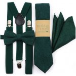 Amparo Miranda set motýlek a kšandy SM779 zelený – Zboží Dáma