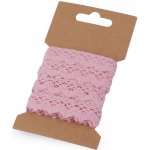 Bavlněná krajka paličkovaná šíře 15 mm, malé, 31 růžová sv. – Hledejceny.cz