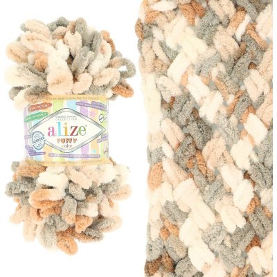 Alize Puffy Color 5926 hnědá – Sleviste.cz