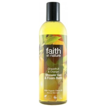 Faith in Nature 2v1 BIO Grapefruit a Pomeranč sprch. gel a pěna do koupele 250 ml