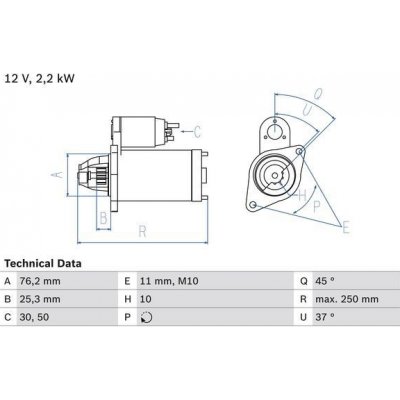 Startér BOSCH 0 986 022 450 – Zbozi.Blesk.cz