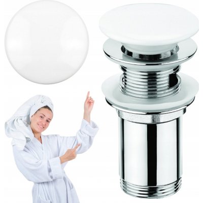 Deante Click-Clack špunt do umyvadla bílá NHCC10U – Zboží Dáma