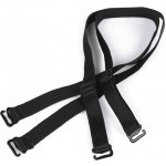 Ramínka na podprsenku šíře 12 mm s kovovým zapínáním - černá – Zboží Dáma