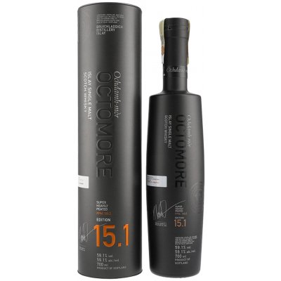Bruichladdich Octomore 15,1 108,2ppm 59,1% 0,7 l (tuba) – Zboží Dáma Bruichladdich Octomore 15,1 108,2ppm 59,1% 0,7 l (tuba) – Zboží Dáma