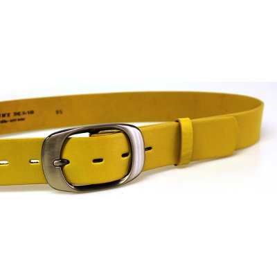 Penny Belts dámský kožený opasek 72NKS-32 žlutý – Sleviste.cz