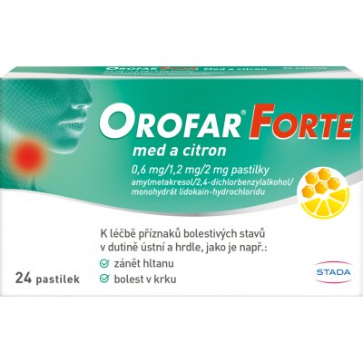 OROFAR FORTE MED A CITRON 0,6MG/1,2MG/2MG PAS 24 – Sleviste.cz