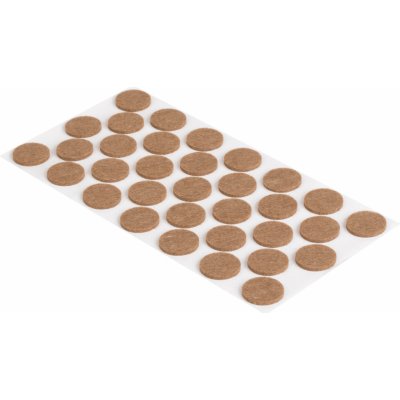 Walteco Filcové podložky, průměr 24mm, samolepící, světle hnědé, 33 ks , 85048 – Sleviste.cz