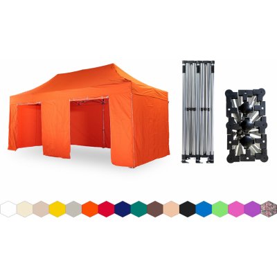 TENTino SMALL HEXAGON 3x6 m 6A - ORANŽOVÁ – Hledejceny.cz