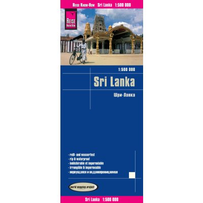 mapa Sri Lanka Srí Lanka 1:500 t.