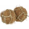 Péče o zuby hlodavců KERBL 81813 okusovací míčky z kokosového vlákna 2 ks