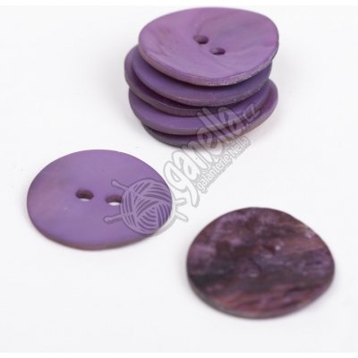Knoflík Drops 609 Round fialový – Zboží Dáma