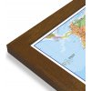 Nástěnné mapy Maps International Jižní Amerika - nástěnná politická mapa 100 x 120 cm Varianta: mapa v dřevěném rámu, Provedení: Pegi tmavý ořech