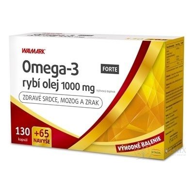 WALMARK Omega-3 rybí olej FORTE PROMO 2021 195 kapslí