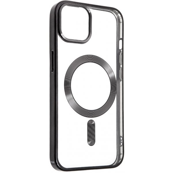 Pouzdro a kryt na mobilní telefon SWISSTEN Clear Jelly MagStick Metal Apple iPhone X / Xs - čiré / černé