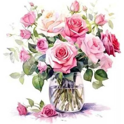 ti-flair Ubrousek 33x33cm Nádherná kytice růží – Zboží Dáma