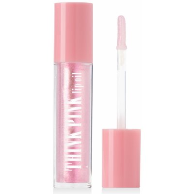 Dermacol Think Pink Lip Oil vyživující olej na rty s ultra třpytem barva růžová, transparentní 4 ml – Zboží Dáma